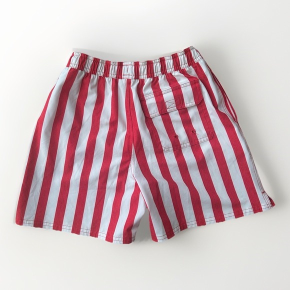 Vineyard Vines 5 Inch Printed Chappy Red/white Swim Trunks Boy's Small - Picture 2 of 7